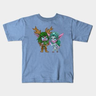 Tyrande and Malfurion Kids T-Shirt